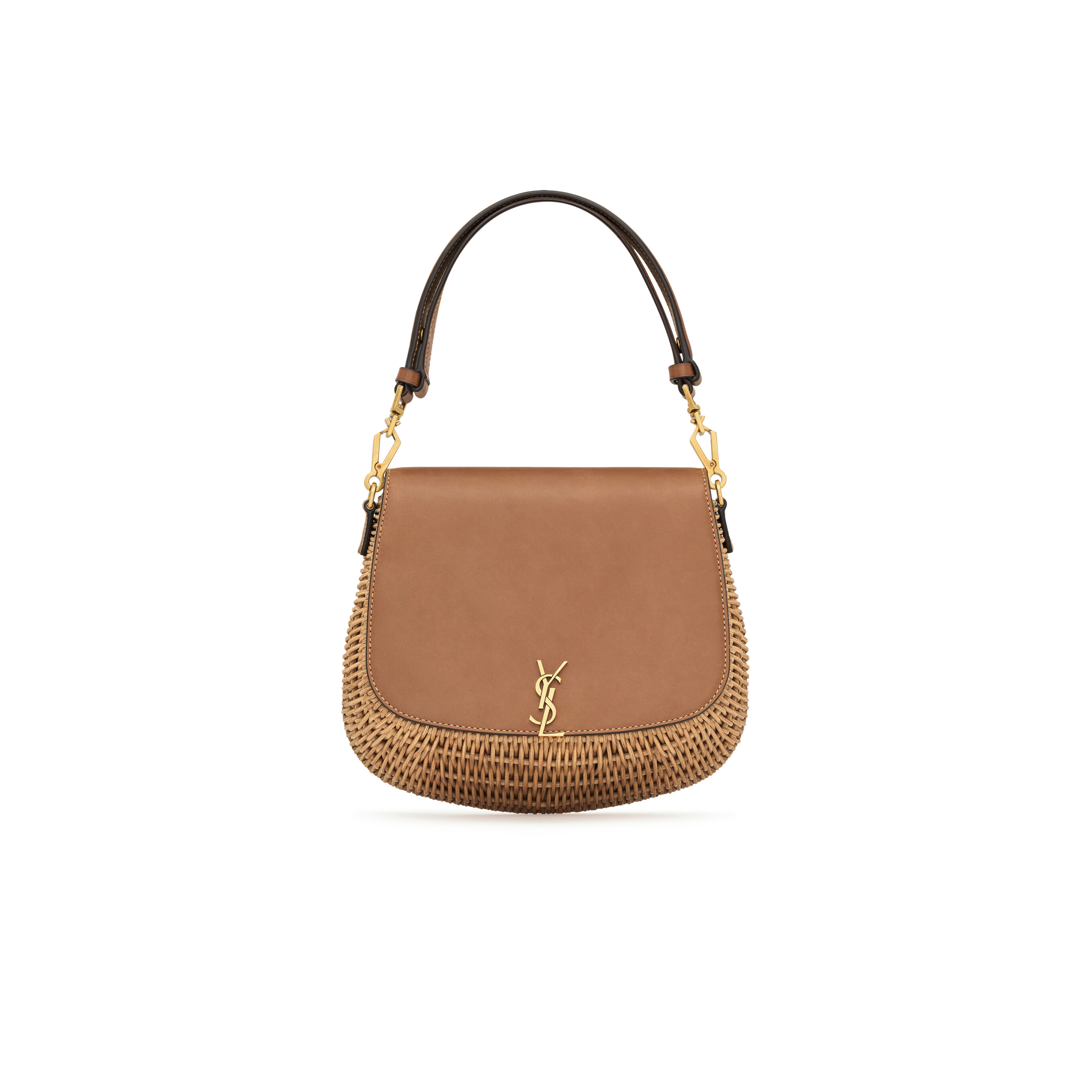YSL MINI VOLTAIRE TOP HANDLE BAG IN OSIER 838062GF03J2080 (23*21*9cm)